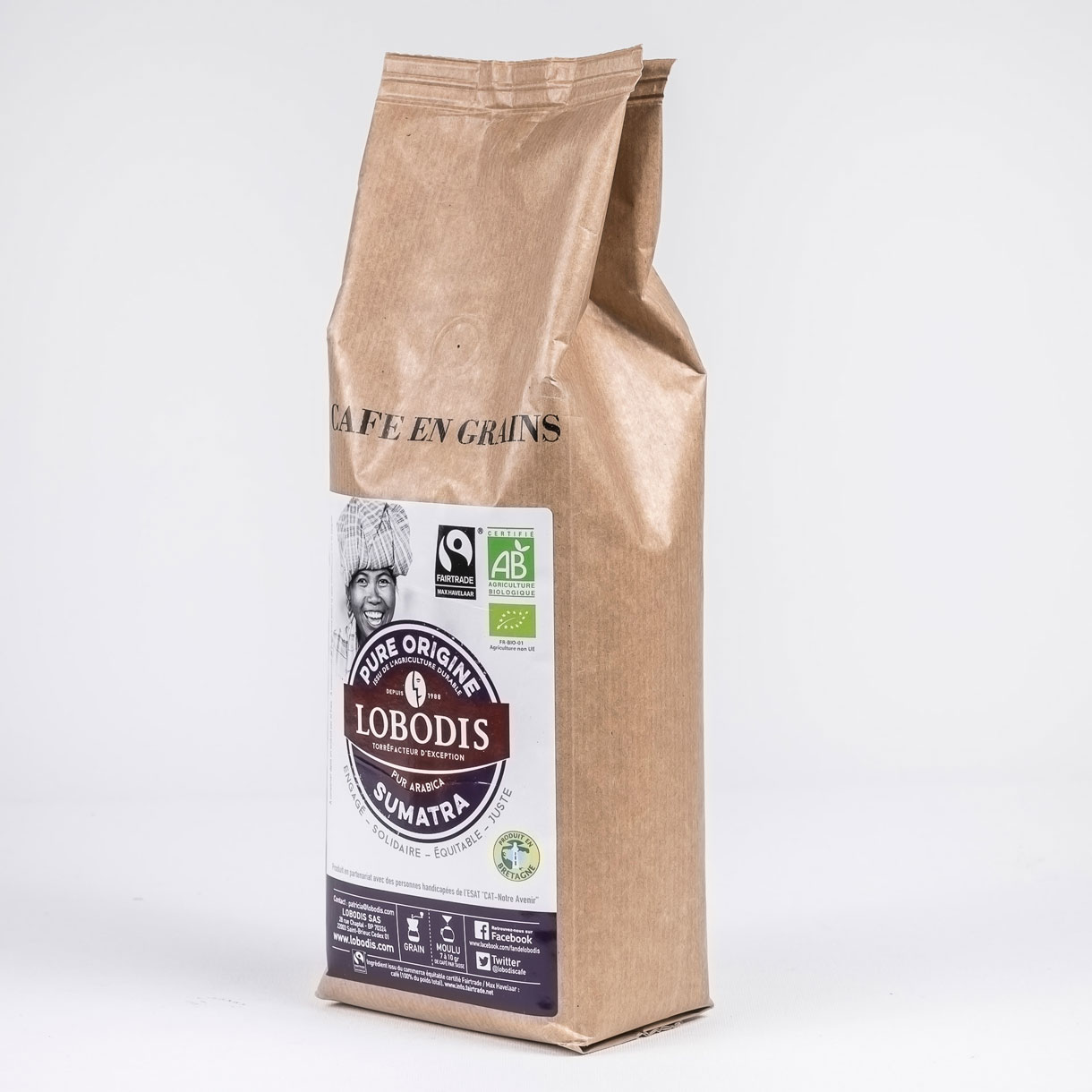 Pure Origine Sumatra pavut -reilu luomukahvi 500g FI-EKO-201