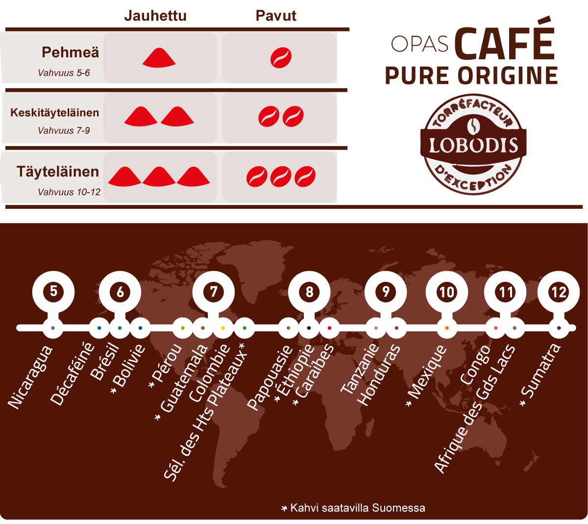 Pure Origine Sumatra pavut -reilu luomukahvi 500g FI-EKO-201