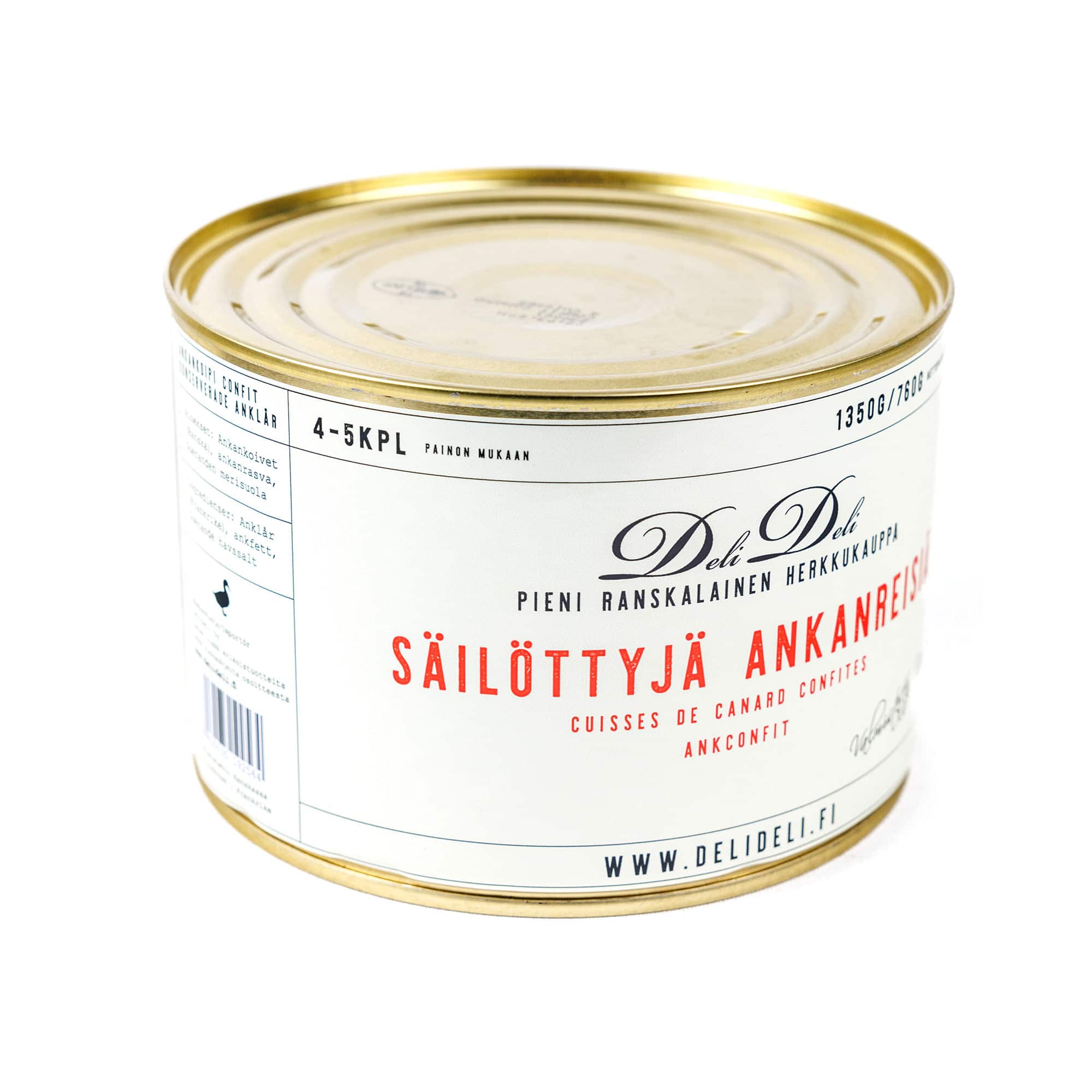 Ankankoivet, confit de canard, 4-5 kpl, 1350 g - Image 3