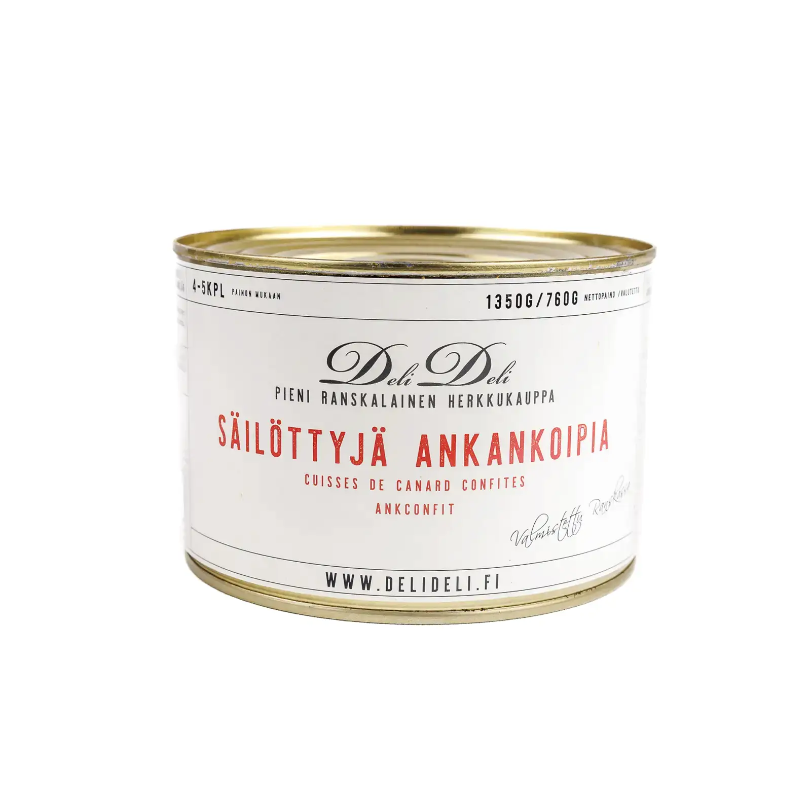 Ankankoivet, confit de canard, 4-5 kpl, 1350 g