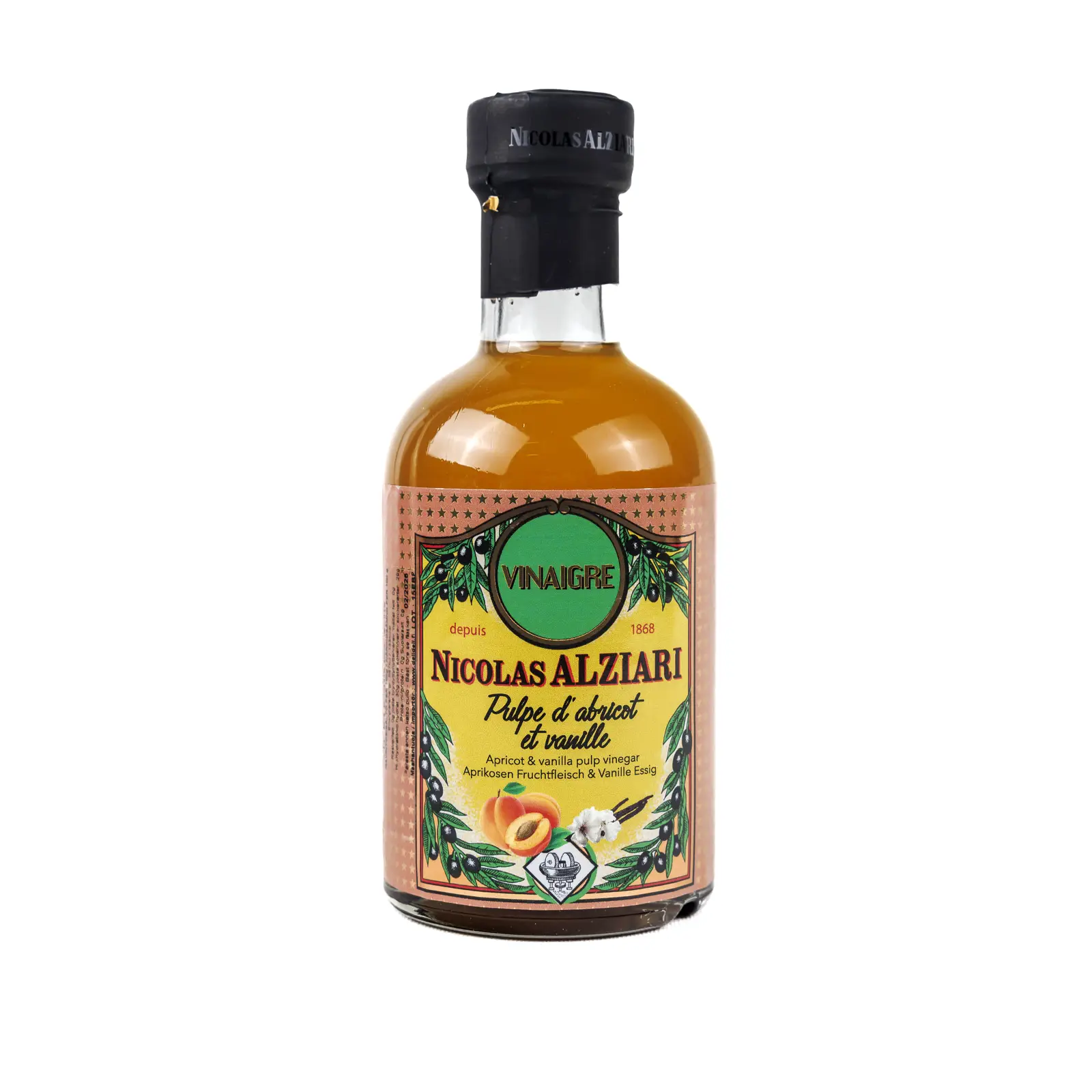 Aprikoosi-vaniljaetikka, La Maison Alziari 200 ml