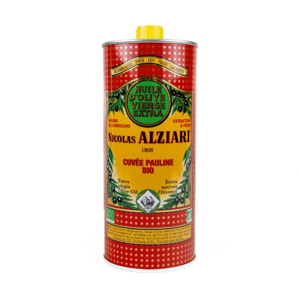 Ekstraneitsytoliiviöljy, luomu, Cuvée Pauline, La Maison Alziari 1 l