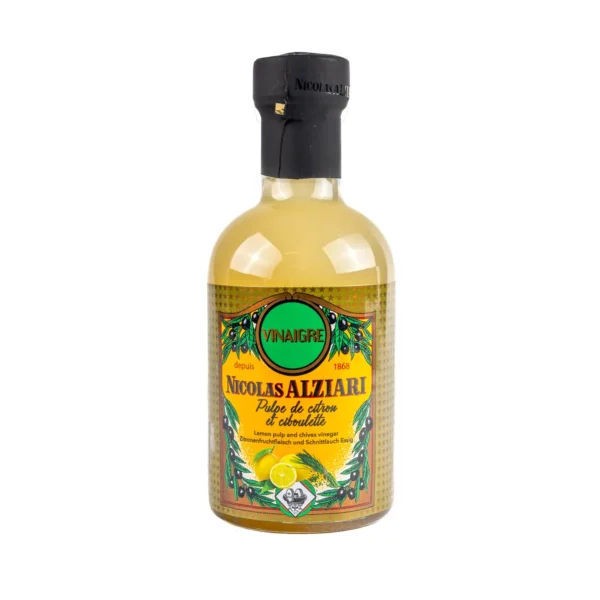 Alziari sitruuna-ruohosipuli etikka 42% sitruunaa 200ml
